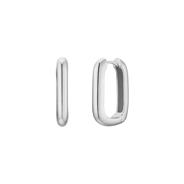 Creolen Rounded Corners | Silver