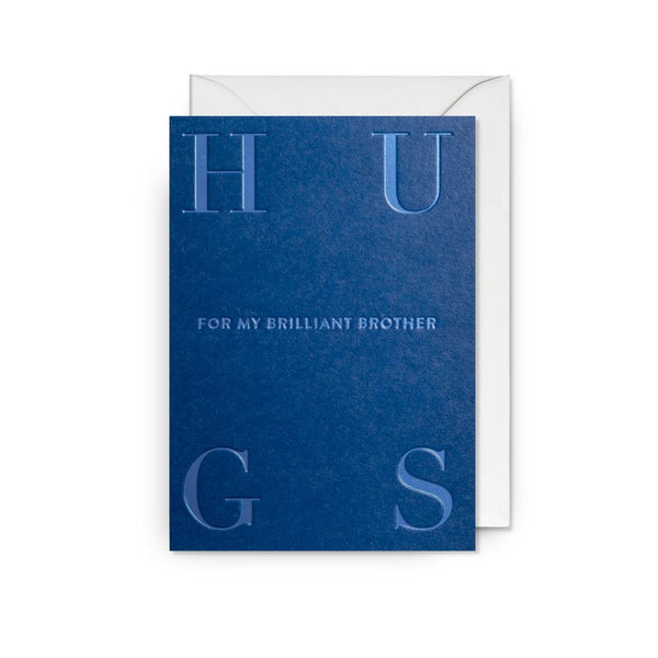 Greeting card | Hugs For My Brilliant Brother