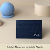 Cardholder Grained Leather | Night Blue