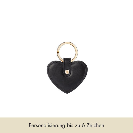 Keycharm Heart | Black & Gold