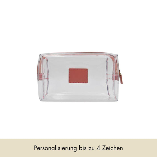 Cosmetic bag smooth leather | Misty Rose & Gold - Pre-Order