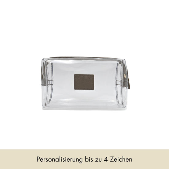 Cosmetic bag grained leather | Warm Earth & Gold - Pre-Order