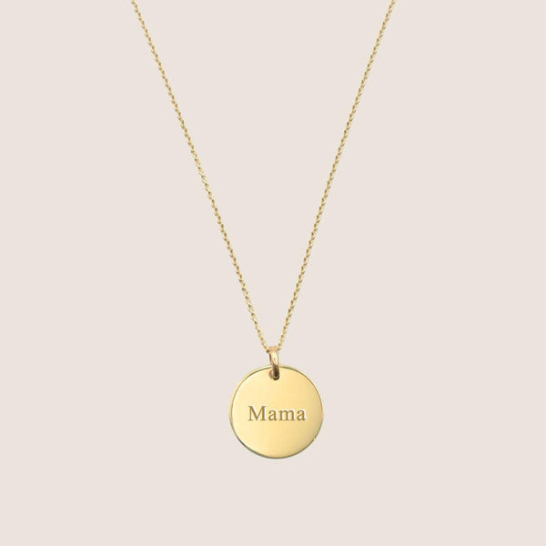 Personalised engraving pendant real gold | name