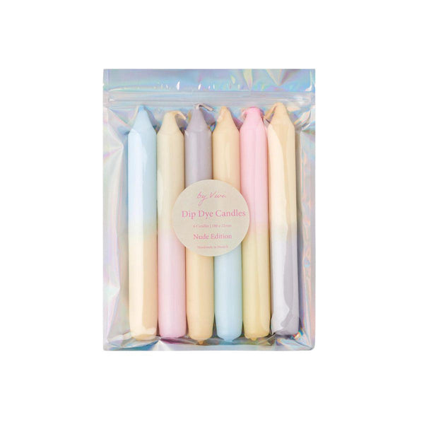 Dip Dye Stick Candle Set | Nude