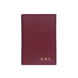 Vaccination Card Cover | Dark red